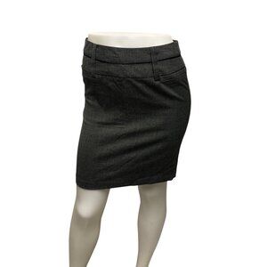 Maurices Skirt Womens Size 1/2 Black White Above Knee Pencil Career Classic
